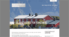 Desktop Screenshot of kunstnerhuset-lofoten.no